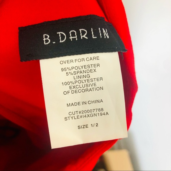 NWOT | B. Darlin | Crochet Detail Halter Neck Mini Dress - Picture 8 of 8